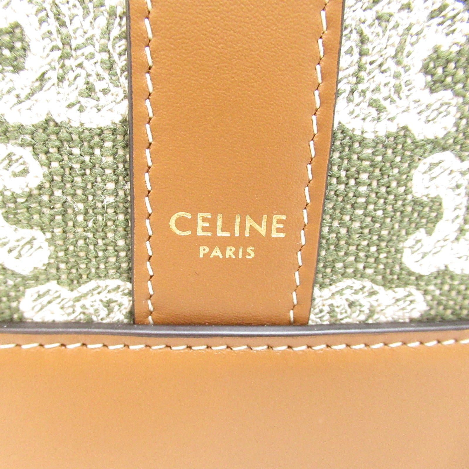 Celine Celine Shoulder Bag Shoulder Bag Canvas Leather  Green 191442CS815KH