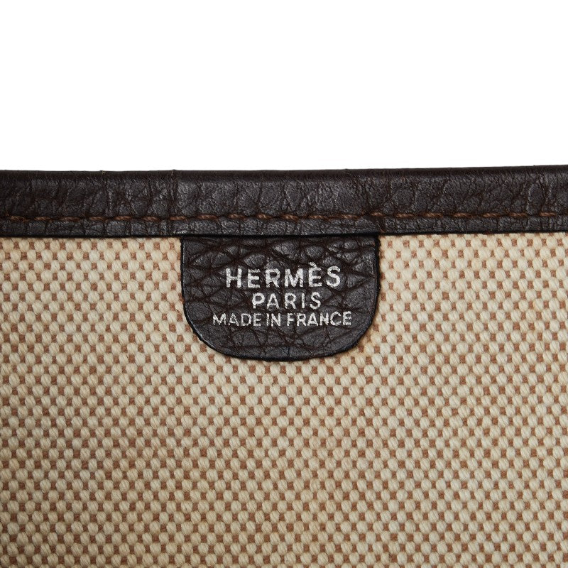 Hermes Evelyn 2 PM Evelyn Duo  Shoulder Bag Beige Brown Towerash Leather  HERMES