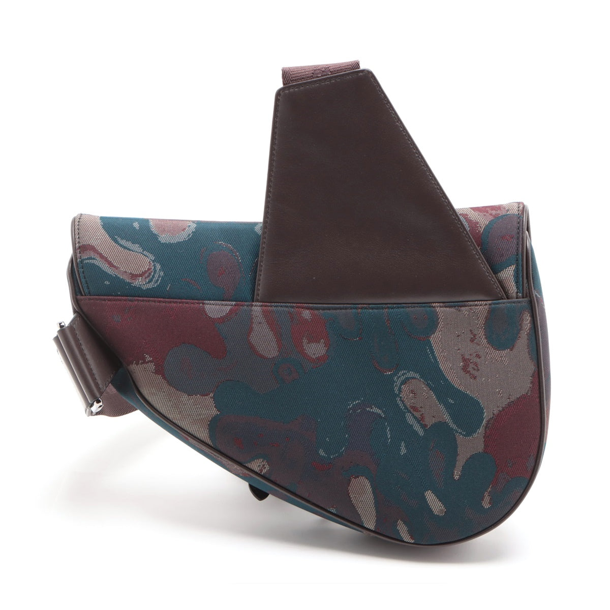 Dior Oom Saddle Bag Nylon  Leather Shoulder Bag Multicolor Petardog
