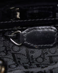 Dior Lady  Handbag Shoulder Bag 2WAY Black Silver Enamel  Dior