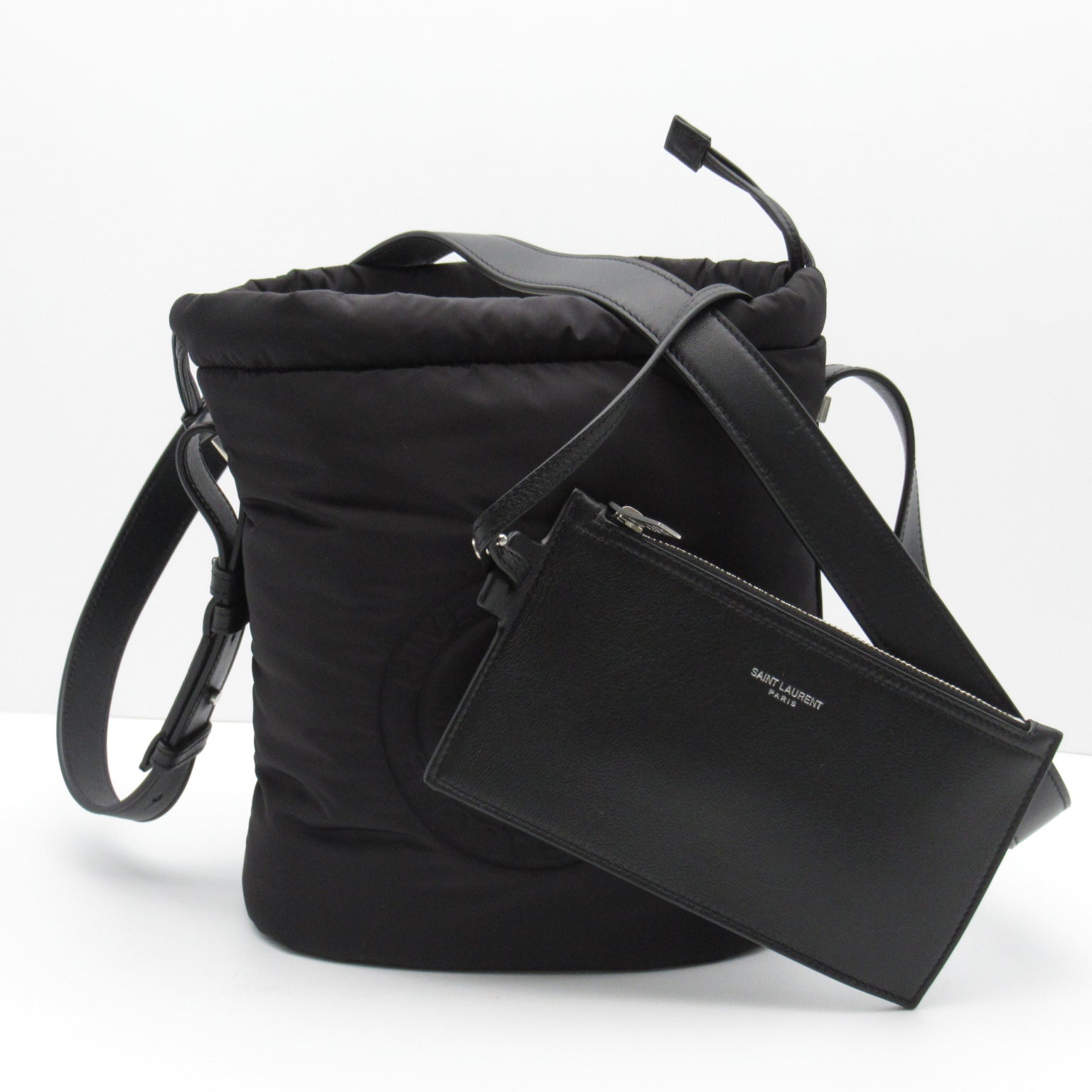 Saint Laurent RIVGOSH Race Bucket Bag Shoulder Bag Shoulder Bag Polyamide   Black 710261 FACBY1000