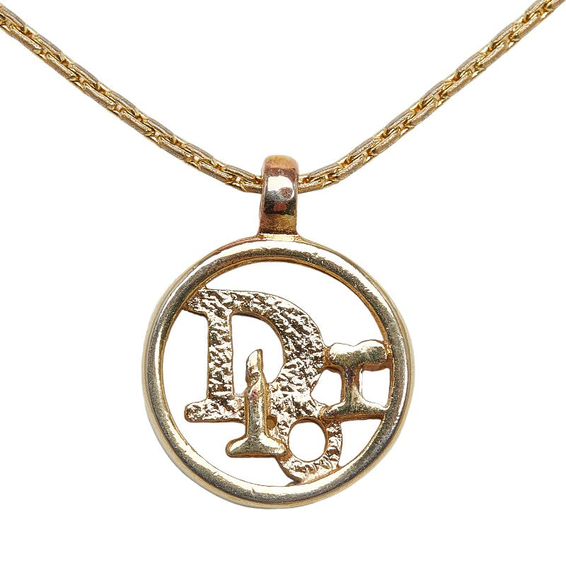Dior CD Logo Round Necklaces G   Dior