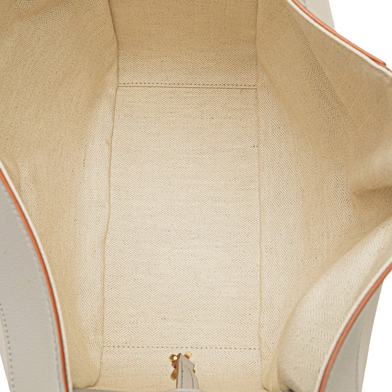 Loewe Hammock Mall Handbag Shoulder Bag 2WAY Light Grey Leather  LOEWE