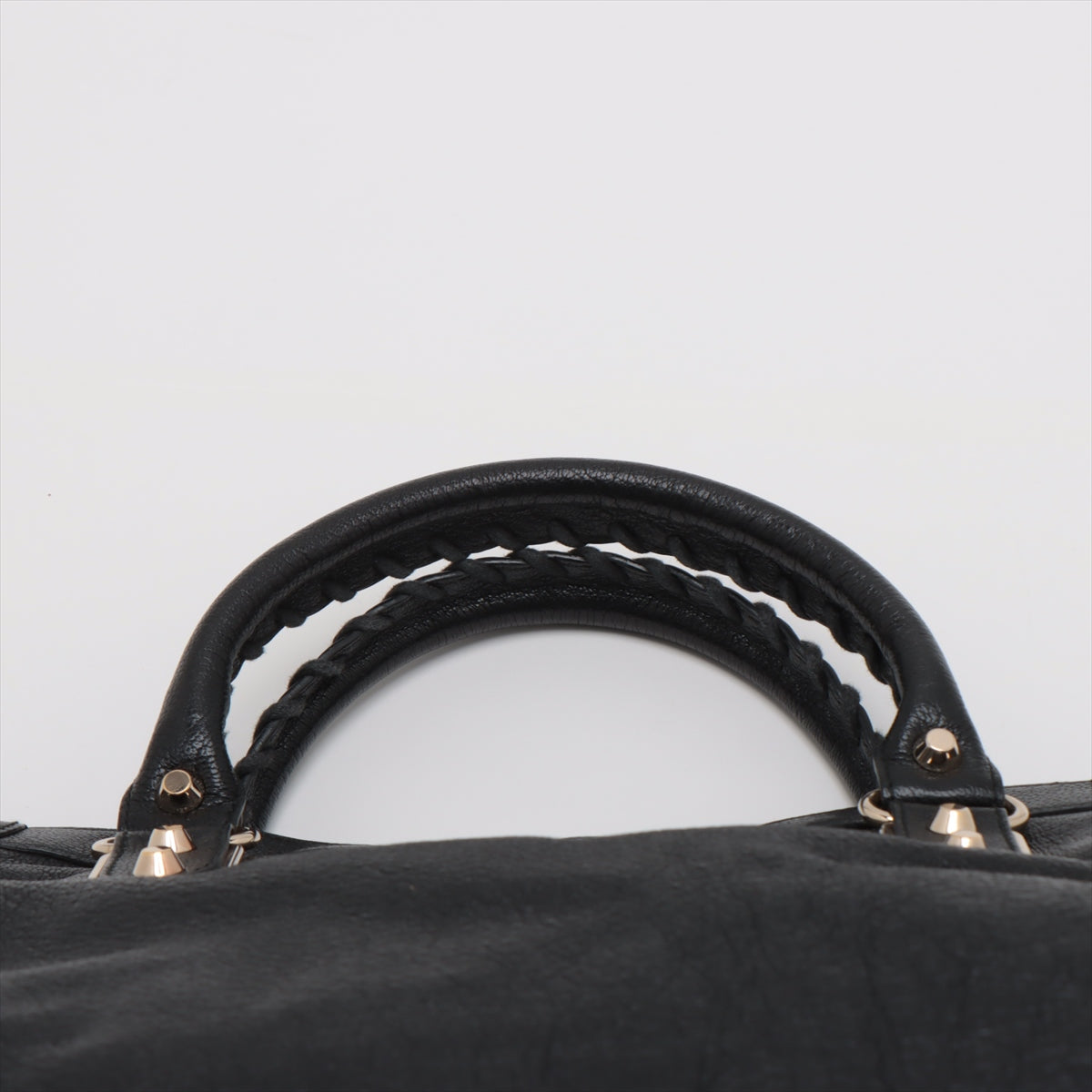Balenciaga The City Leather Handbag Black 115748