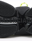 Balenciaga X Adidas Triple S 23SS Mesh X Leather Trainers Men Grey X Yellow 712821 Box Bag