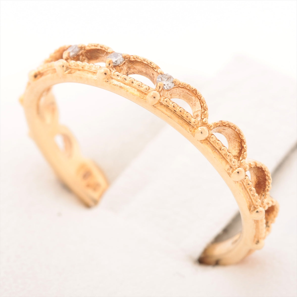 Agat Diamond Ring K14 (YG) 1.6g 0.019 E
