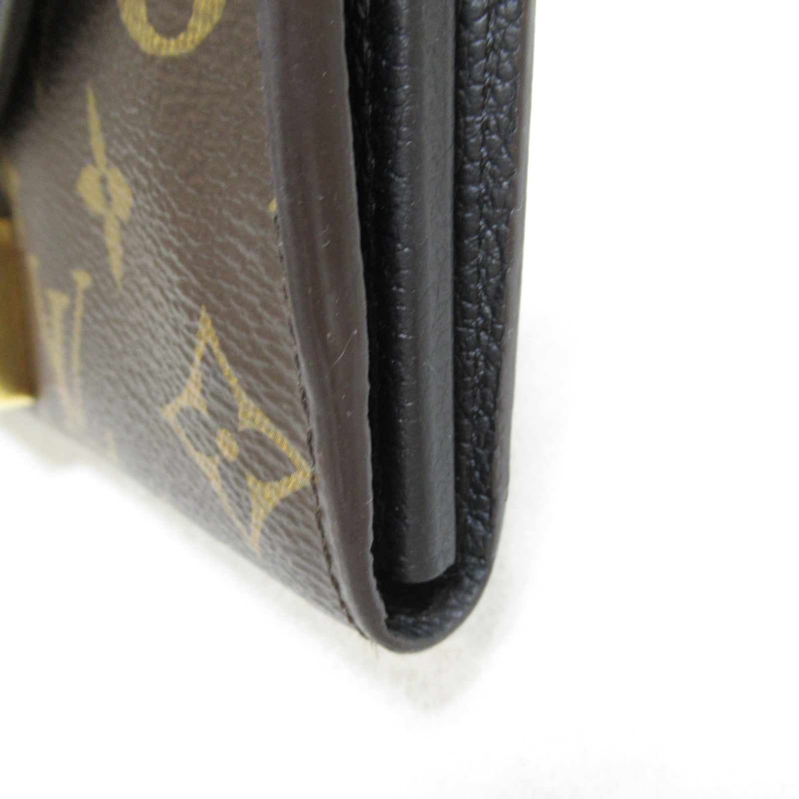 Louis Vuitton Louis Vuitton Portefolio Fable Wallet Double Foldable Wallet Wallet PVC Coated Canvas Monogram   Brown M58415
