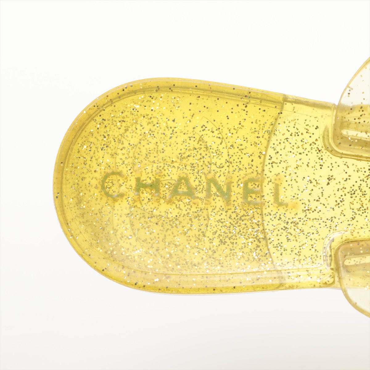Chanel Coco Camellia Laver Beach Sandal 36  Yellow Earl