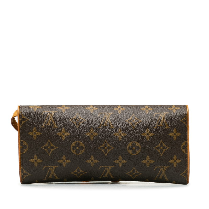 Louis Vuitton Monogram Pochette Twin GM  Shoulder Bag M51852 Brown PVC Leather  Louis Vuitton