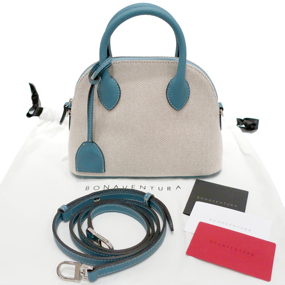 Bonaventura Embargo Bag Mini 22 BBGC1-BC Handbag Shoulder 2WAY Blue Silver G   Female Preservation Bag