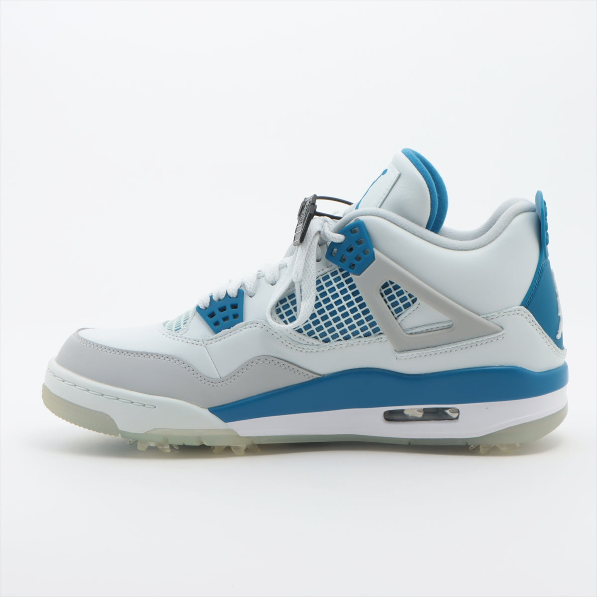 Nike Leather Sneaker Blue X White CU9981-101 AIR JORDAN 4 GOLF