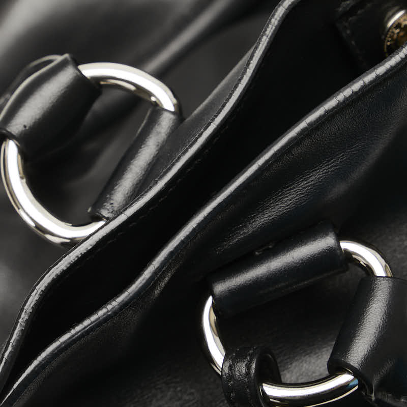Prada Logo Handbag 2WAY BN2865 Black Leather  Prada