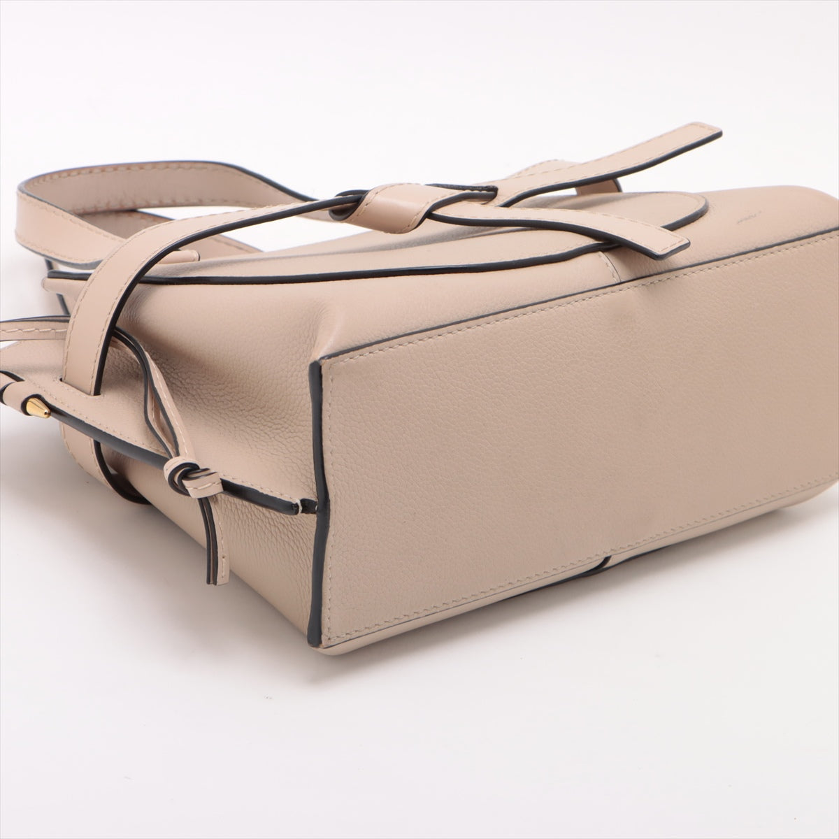 Loewe Gate Top Handle Mini Leather 2WAY Handbag Beige