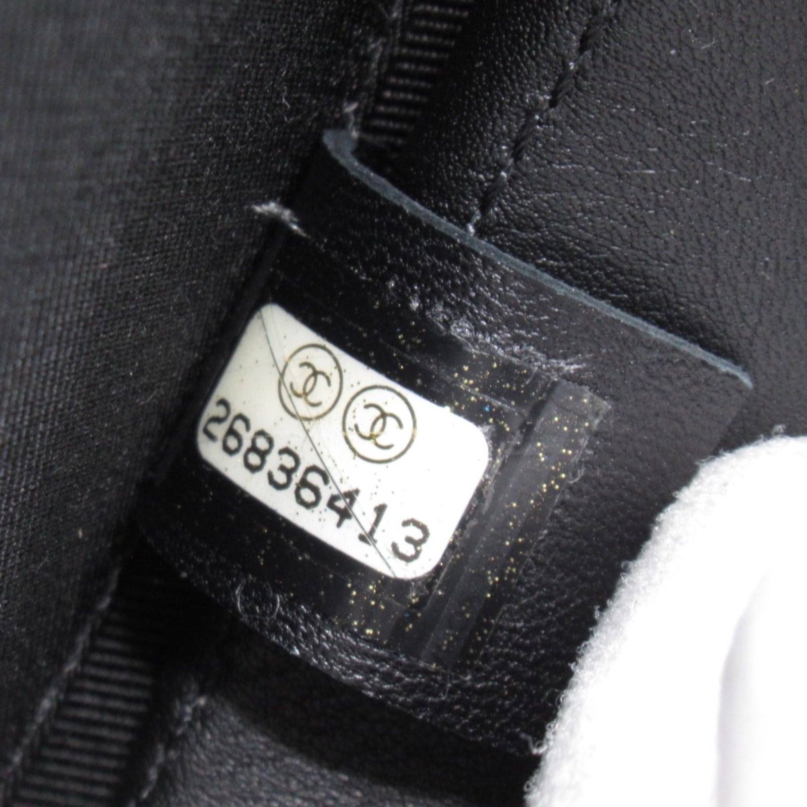 CHANEL CHANEL Round Azure Shoulder Bag Shoulder Bag Patent Leather  Black  A91946