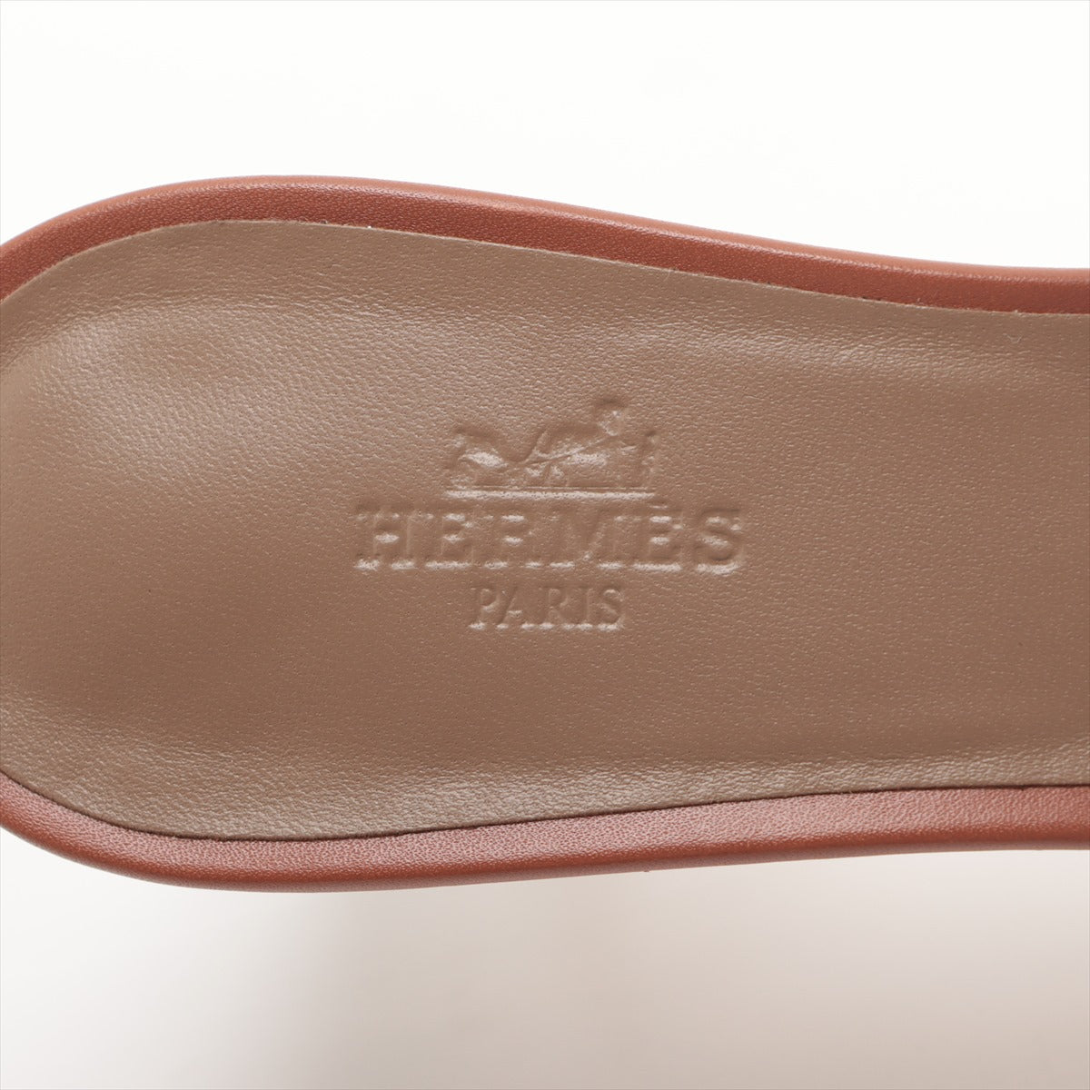 Hermes Oasis Leather Sandal EU37 1/2  Brown