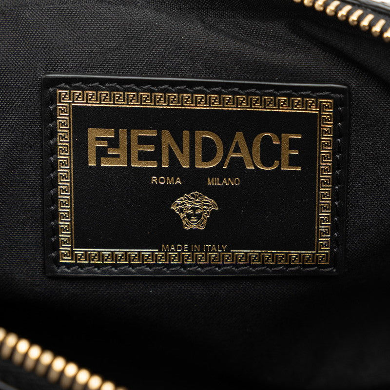 Fendace X Versace Fendace 7M0285 Black Leather  FI Fenderace 7M0285 Black Leather Ladies Fenderace Fenderace 7M0285 Black Leather Ladies Fenderace Fenderace