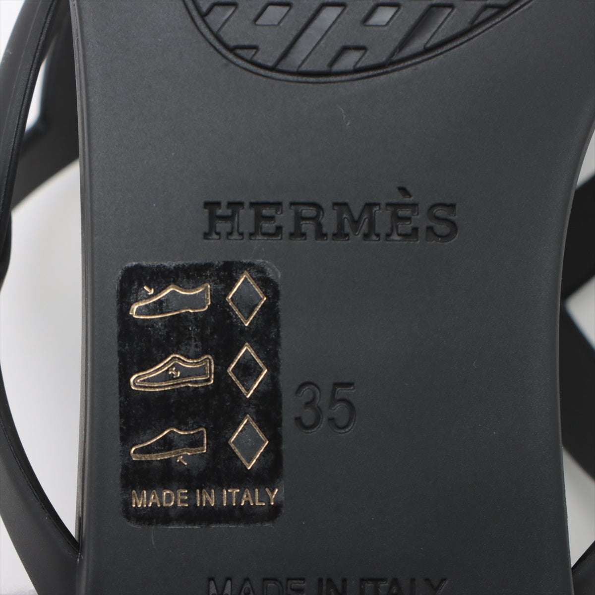 Hermes Egerie Laver Sandal 35  Black Box  Bag