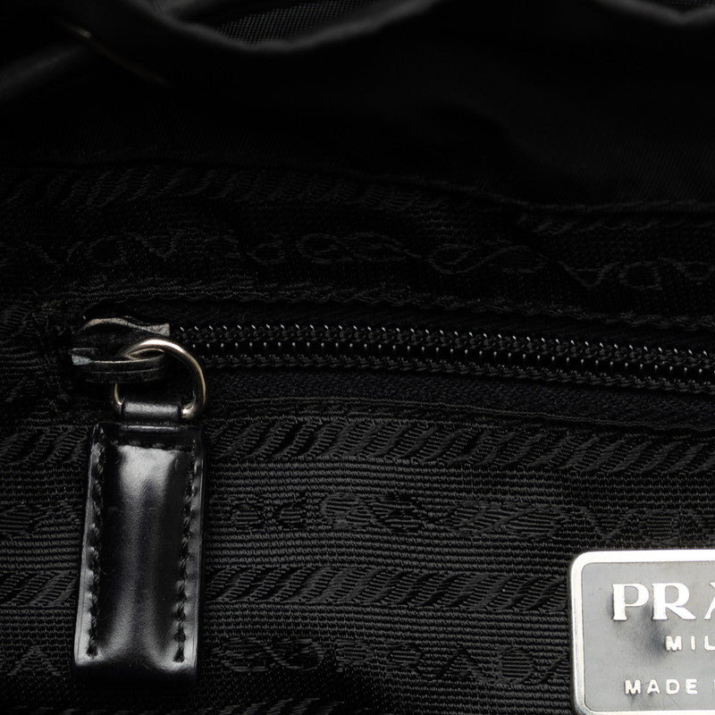 Prada 帆布背包 B6677 黑色尼龍皮革 Prada