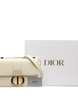 Dior 30 Montaigne Sloping Shoulder Bag White G Leather  Dior