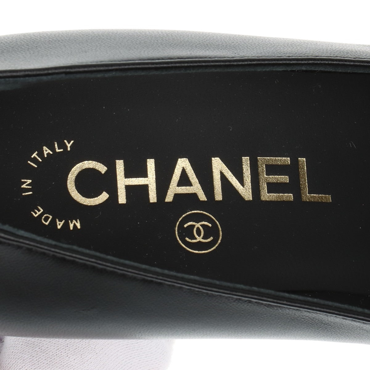Chanel Coco Camera 24P Leather  Patent Pump EU36  Black G45493 Box Bags