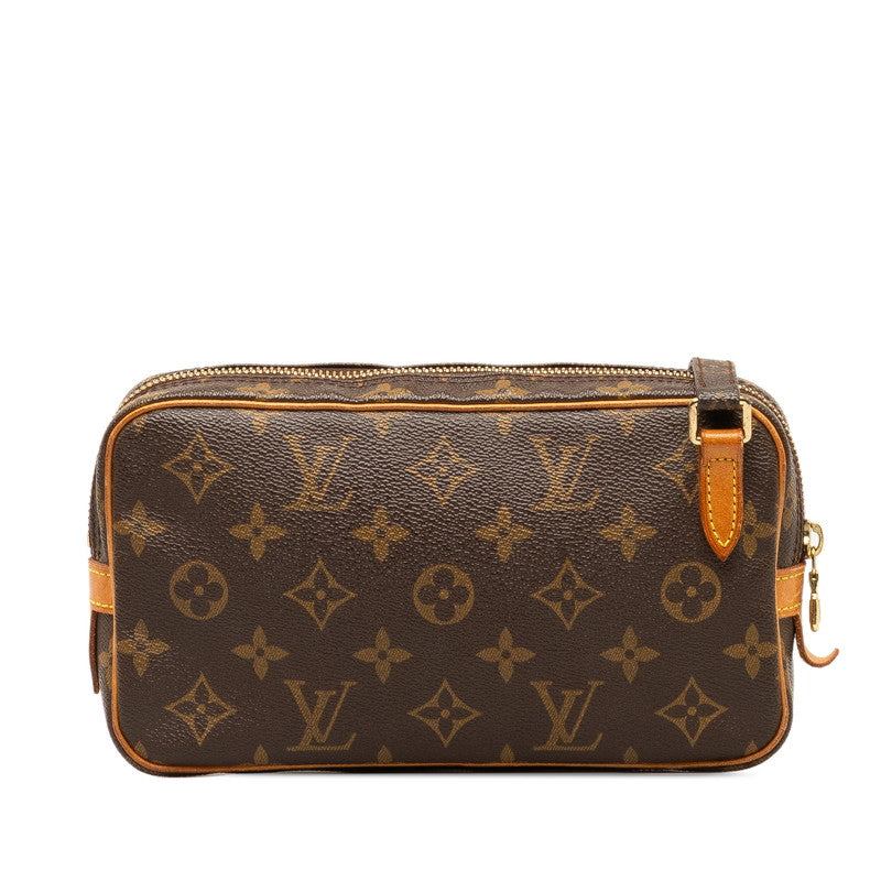 Louis Vuitton Monogram Poschet Marley Bandouliere  Shoulder Bag M51828 Brown PVC Leather  Louis Vuitton