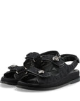 Chanel Coco Mesh Sandals 36  Black G35927