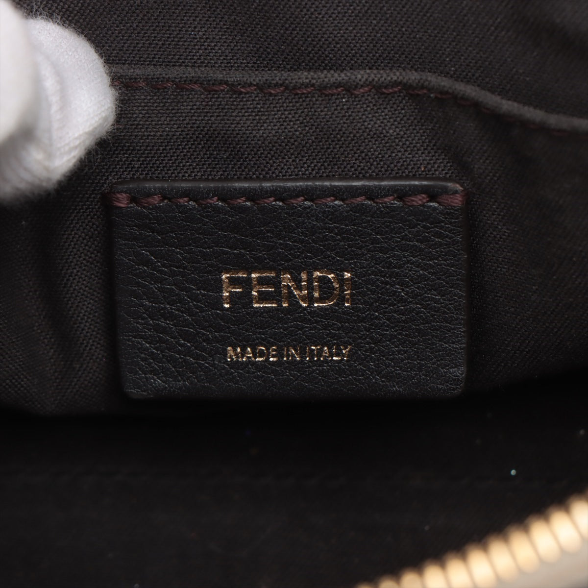 Fendi Byzaw Mini Leather 2WAY Handbag Orange 8BL145
