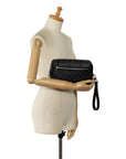 Louis Vuitton Damier Graphite Pochette Cass Second Bag Backpack N41664 Black PVC Leather  Louis Vuitton