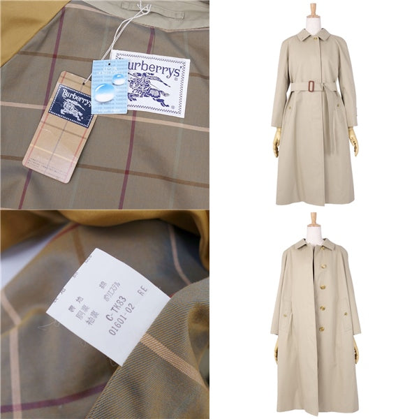 Vint Barbarian Burberrys Coat Stainless Colour Coat Balmacano Coat Cotton 100%   9AB2 (M Equivalent) Karki