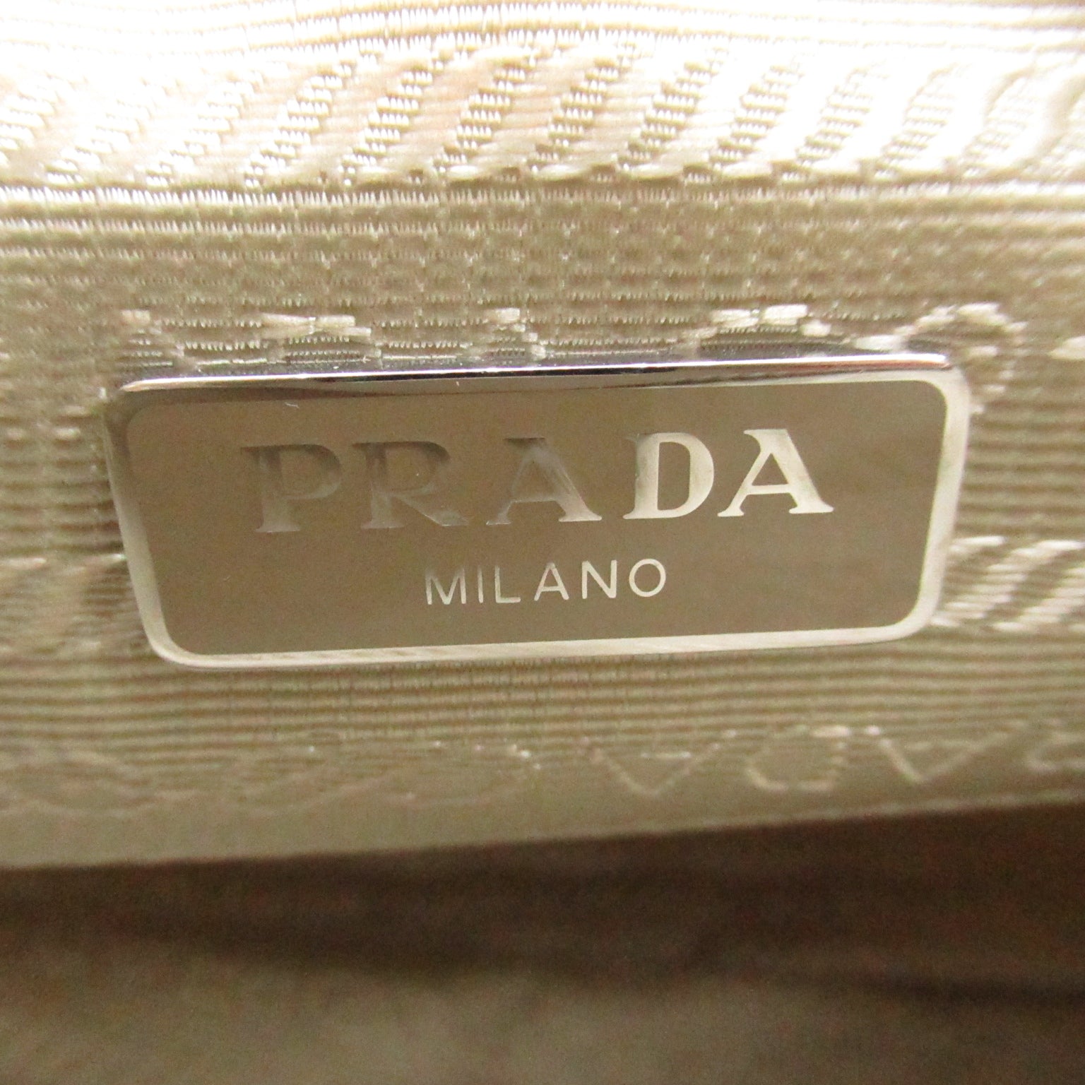 Prada Prada Re-Edition 2005 Handbag Handbag Nylon Women's Beige