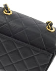 Chanel 1991-1994 Lambskin Straight Cube Flap Bag
