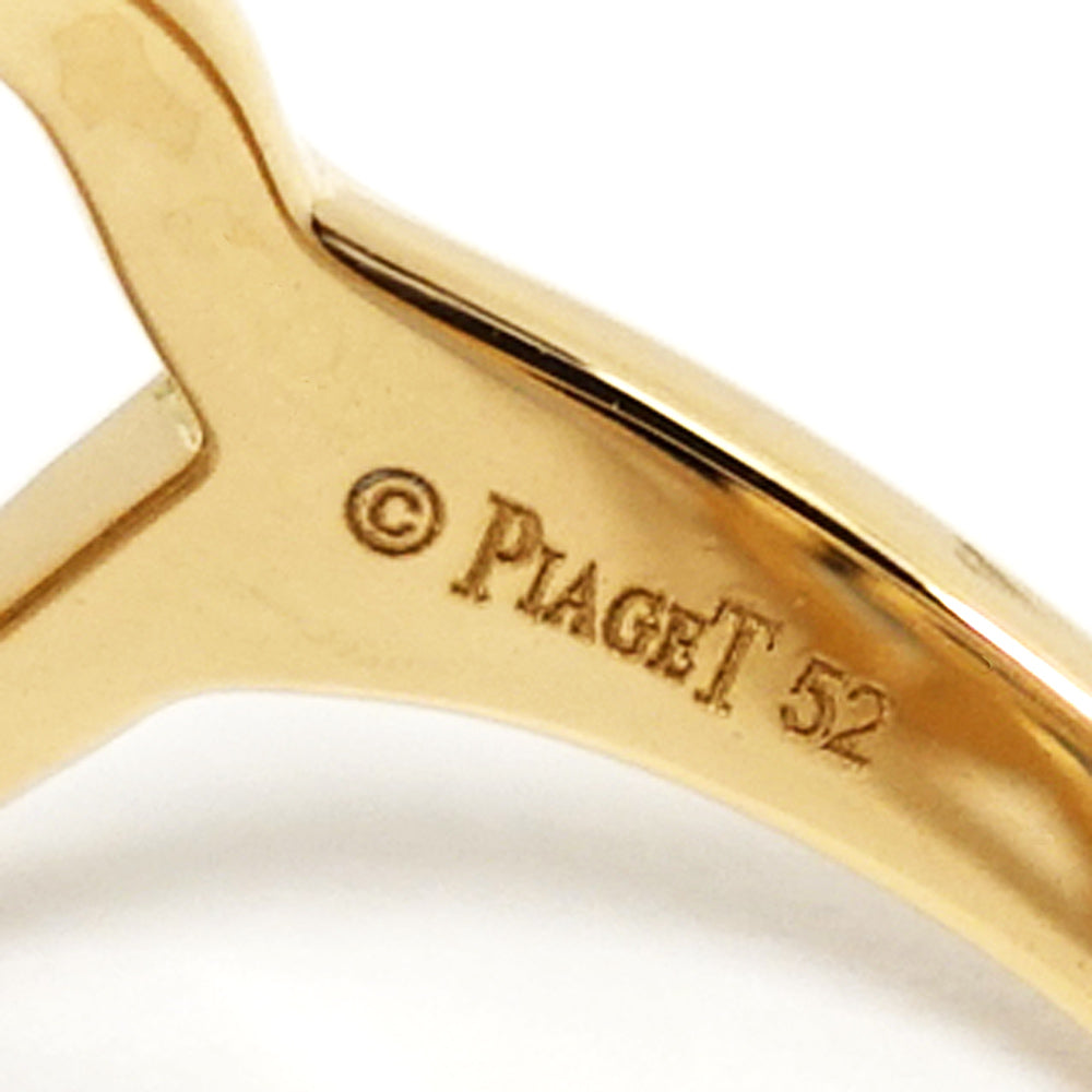 PIAGET K18PG Rose Rose Motif Diamond Ring Ring 750PG Jewelry Flower