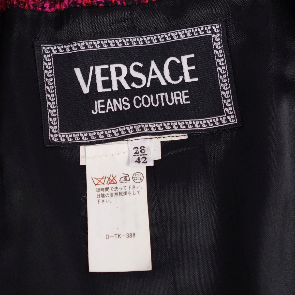 Vint Versace Jeans Couture Vintage Versace Jeans Couture Vintage Versace Jeans Couture Vintage Jeans 28/42 (M equivalent) Red VERSACE Jeans Couture Shirt Jacket