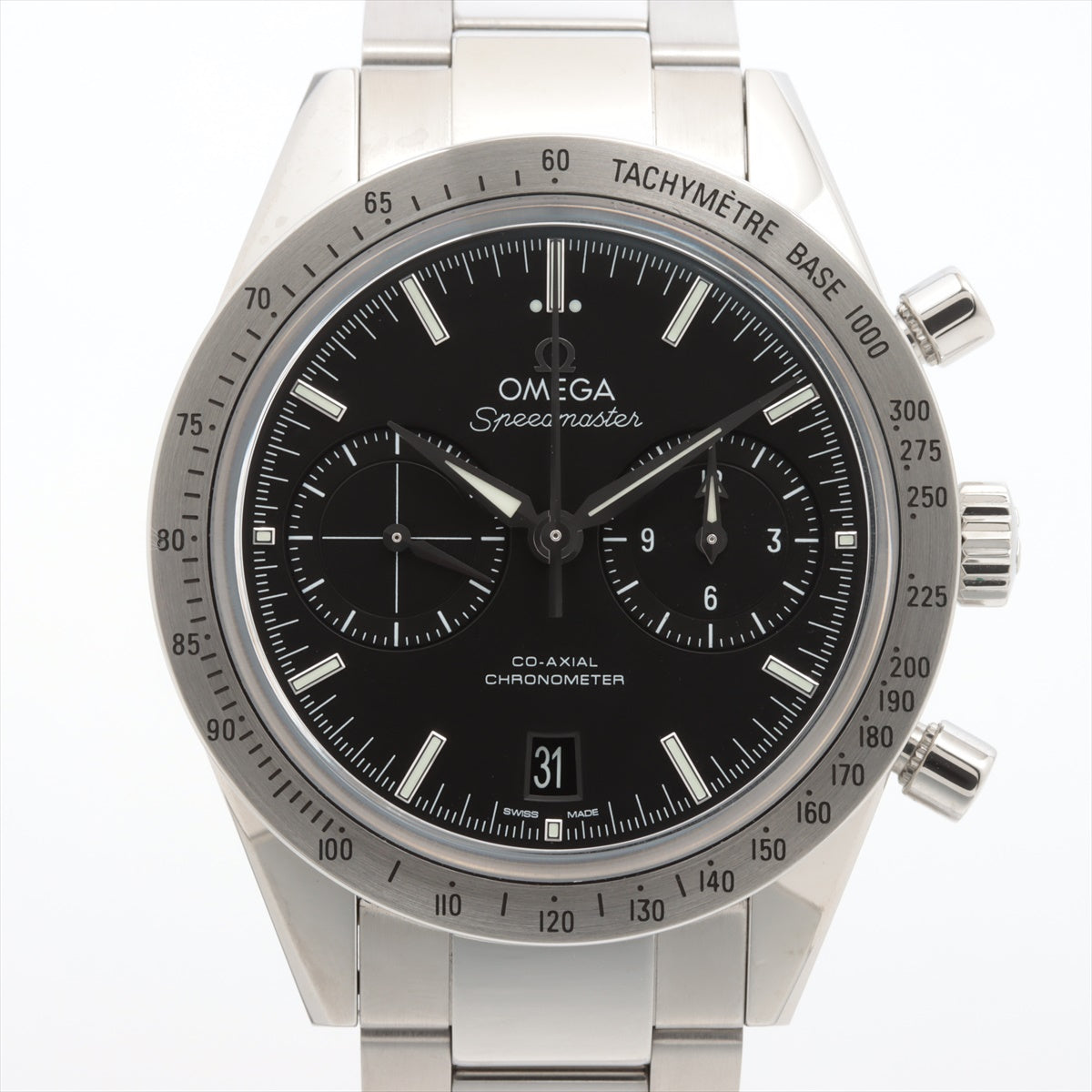 Omega Speedmaster 57 Coaxial Chronograph 331.10.42.51.01.001 SS AT Black  Too Much 1