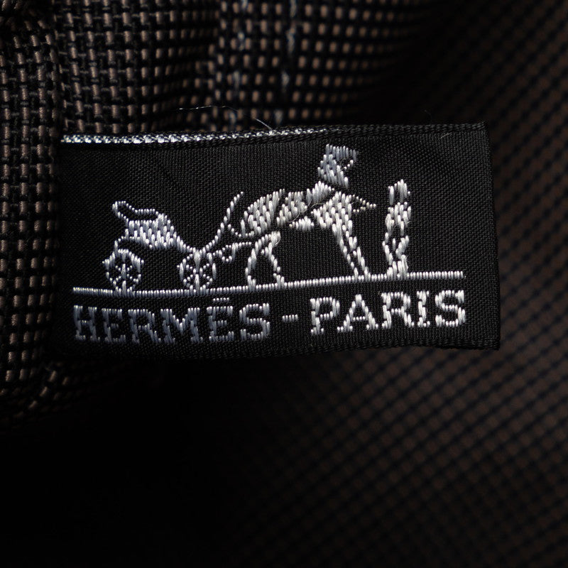 Hermes Yale Tott PM Mini Tottle Bag Grey Black Canvas  Hermes