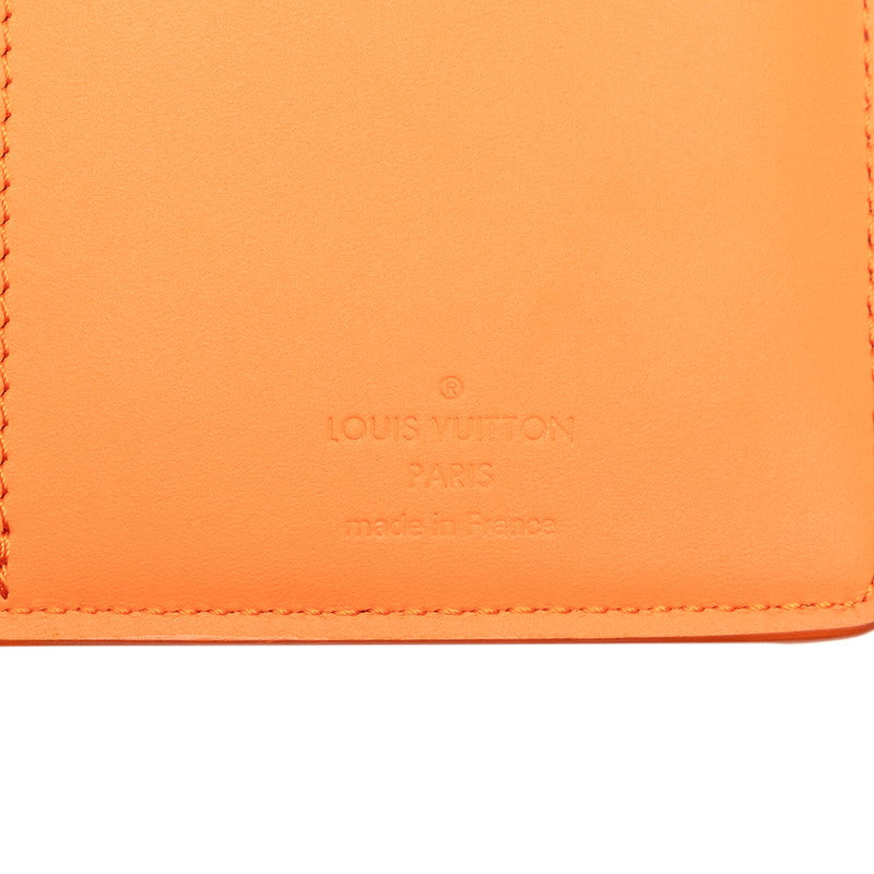 Louis Vuitton LV Aerogram Portefolio Braza Long Wallet M81153 Orange Leather   Louis Vuitton