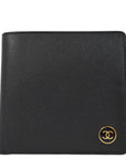 Chanel Black Caviar Bifold Wallet Purse