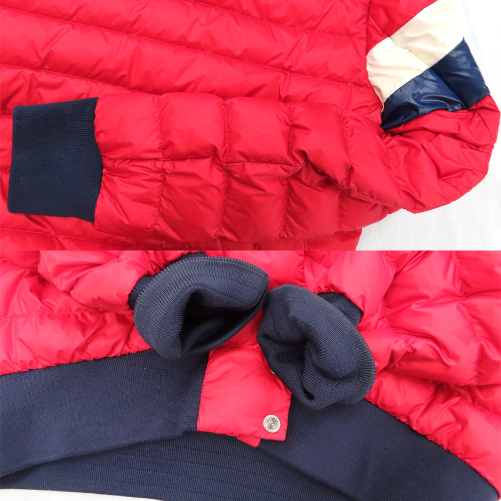 Moncler ITINER Down Jacket 53279 Red  White × Naive Size 1 Nylon Killing    Unisex