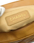 Chanel 2004-2005 Beige Caviar Skin Hobo Shoulder Bag