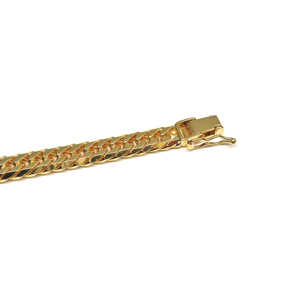 Jewelry 6 Side W Double K18YG 750 Yellow G 18 Gold 20.3g 18.5cm Chain Coin Birkineau  Hallmark   Jewelry Accessories Washed