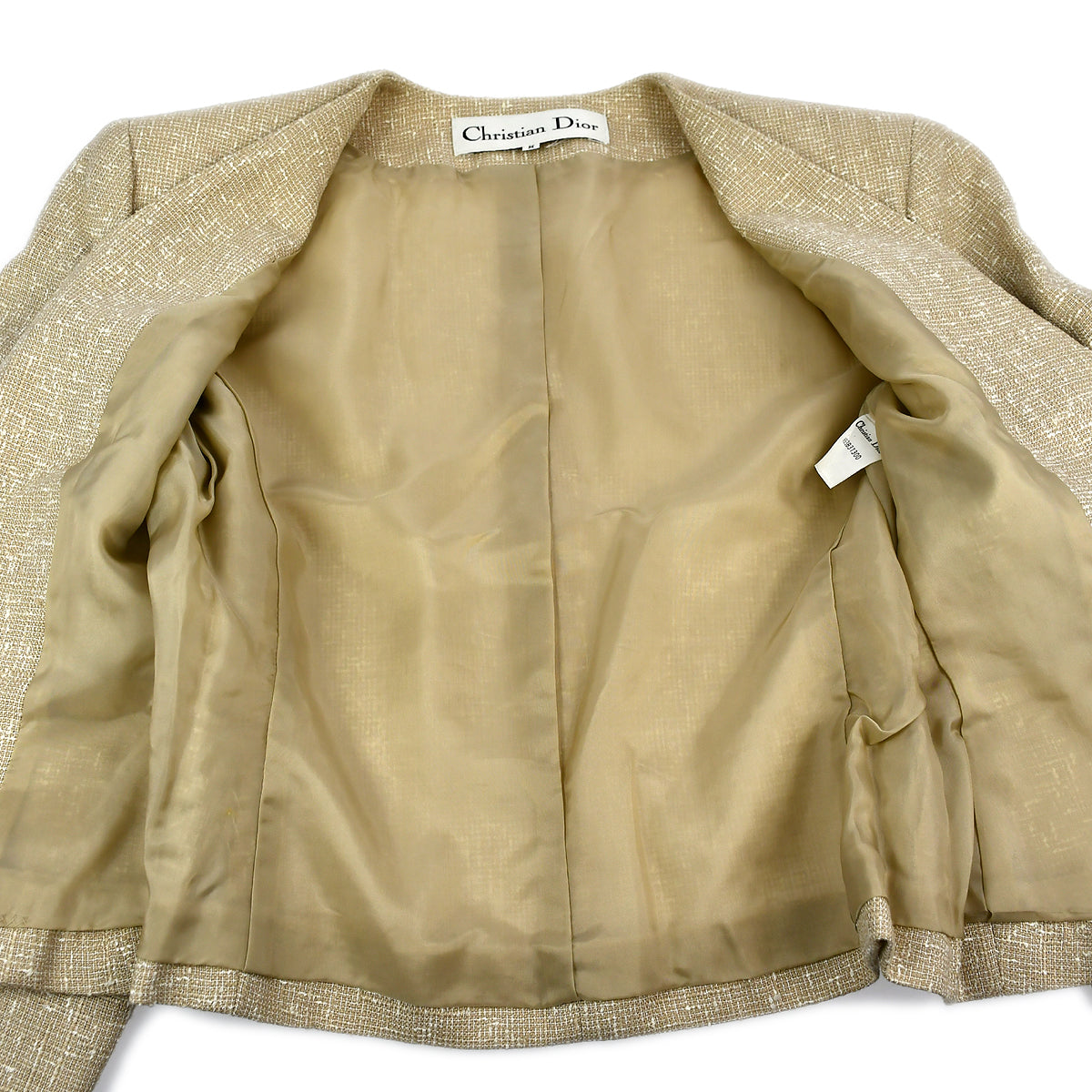 Christian Dior Single Breasted Jacket Beige 