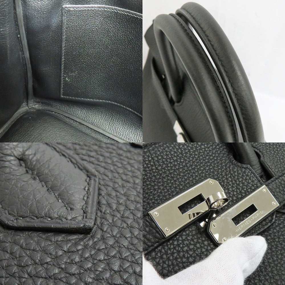 Hermes Birkin 30 Black Silver G  Y  2020 Togo SV Gold Tools Handbag Leather Black