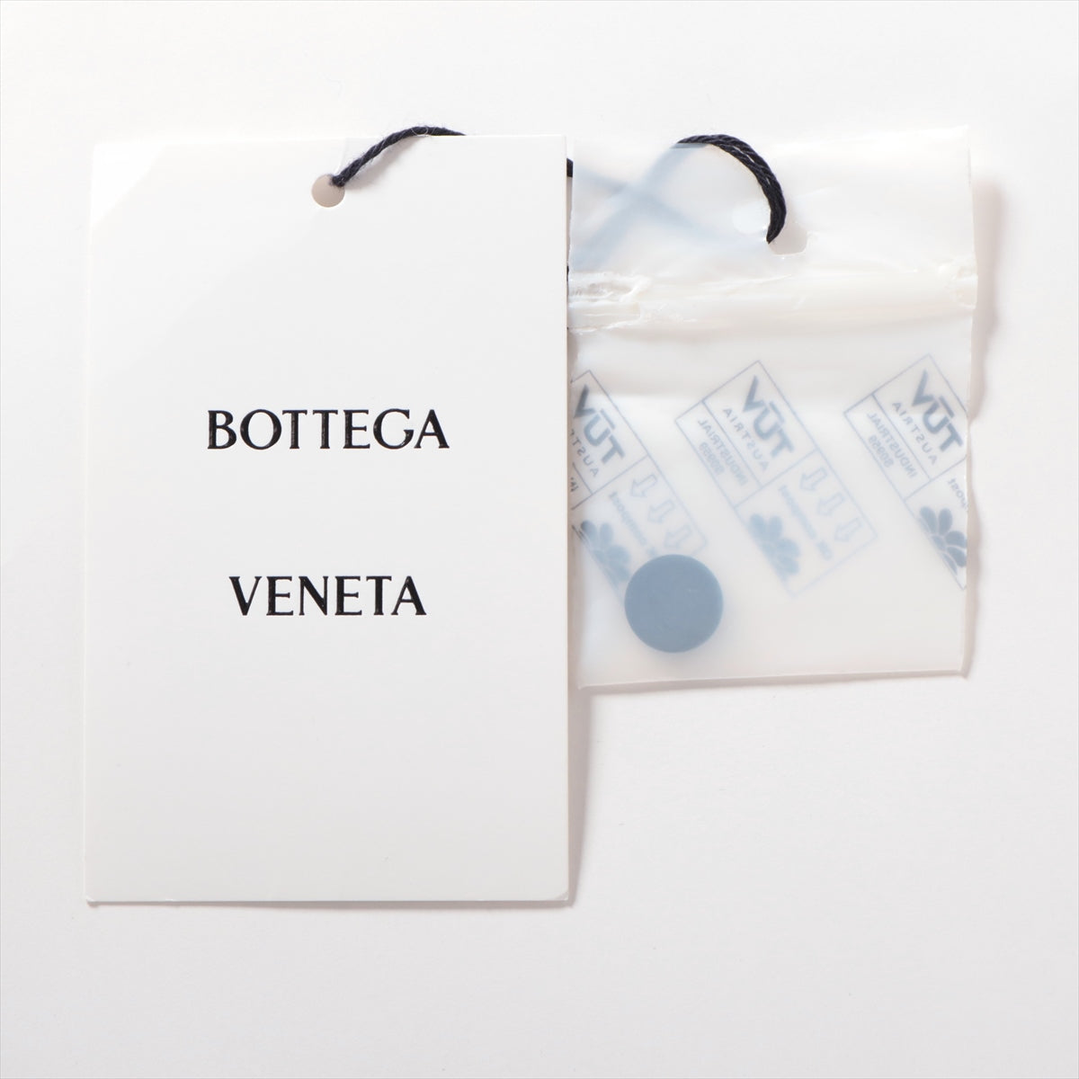Bottega Veneta 21 Years Nylon  46 Men Black x White Wedding Triangle Half-Hand  679284