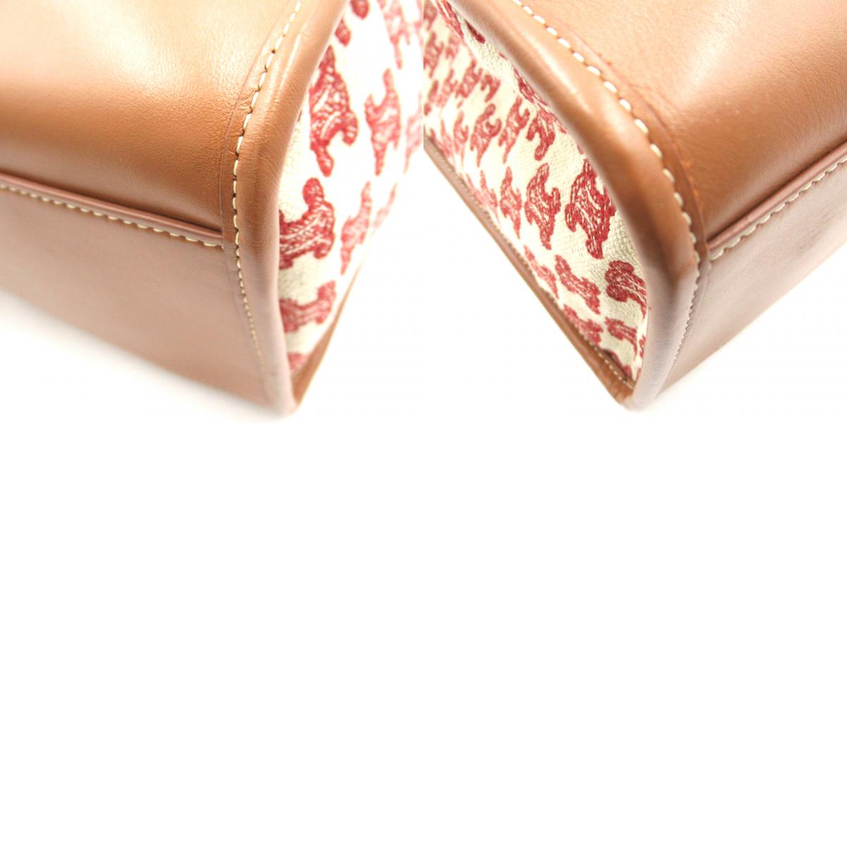 Celine Horizontal Cover Tote Bag Canvas Lace  Beige/Brown Lace