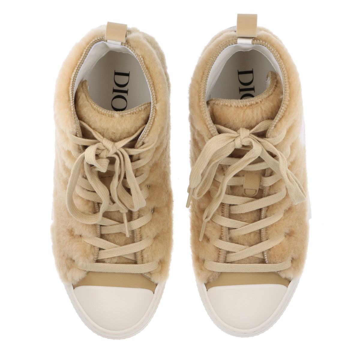 Dior  ERL Boar High Cut Sneaker EU37  Beige DC1022 Lovit Motif