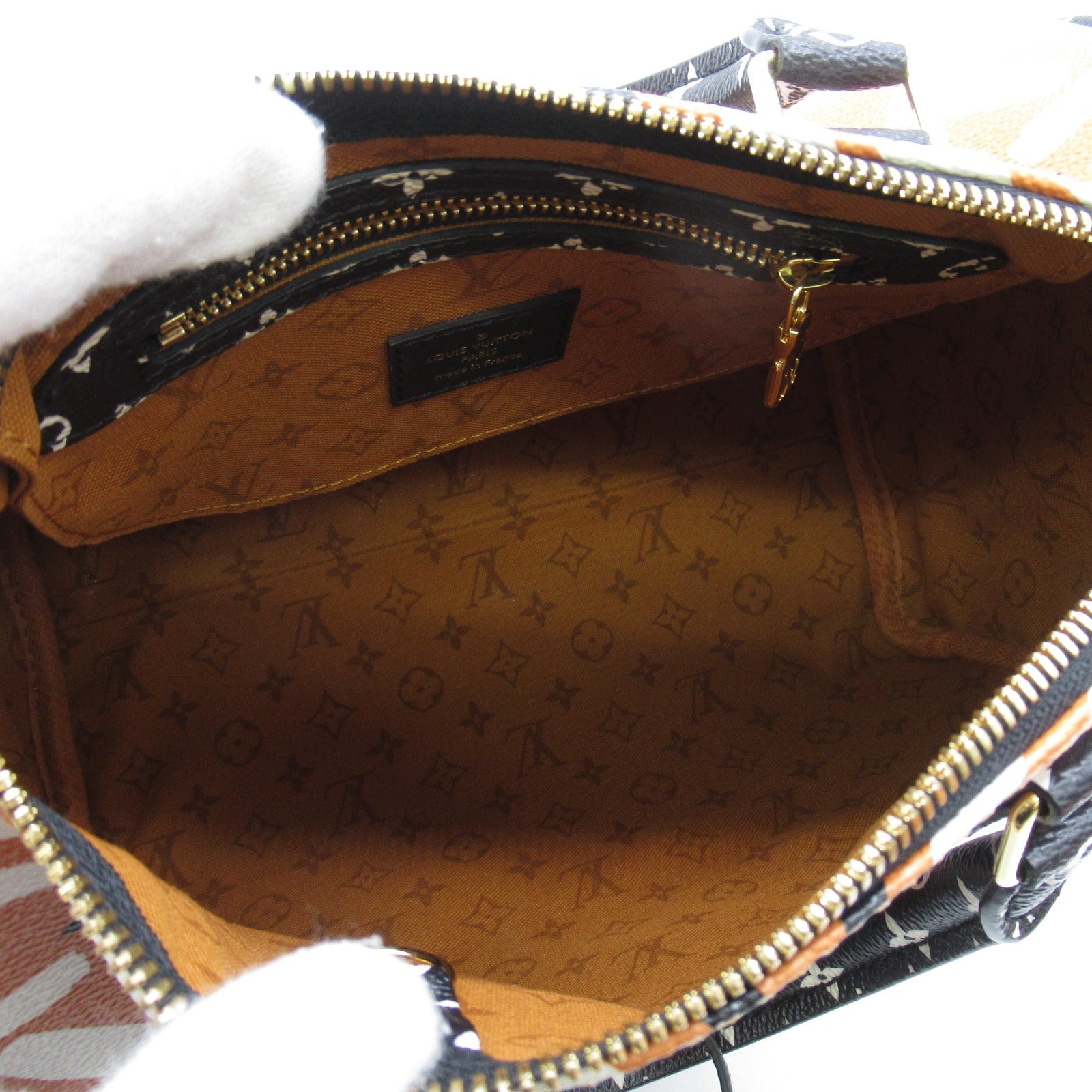 Louis Vuitton Louis Vuitton Speedy Bandrier 25 2w Shoulder Bag PVC Coated Canvas LV Crafty  Orange / Black M56588