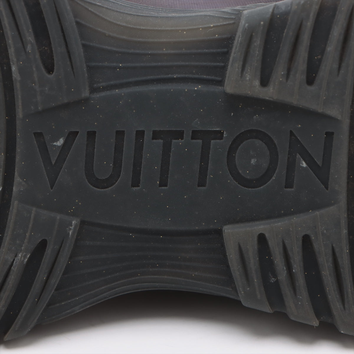 Louis Vuitton Runway Pulse Line 18 Years Vinyl Canvas Trainers 7 1/2 Men Black× Brown Monogram GO1108 ay