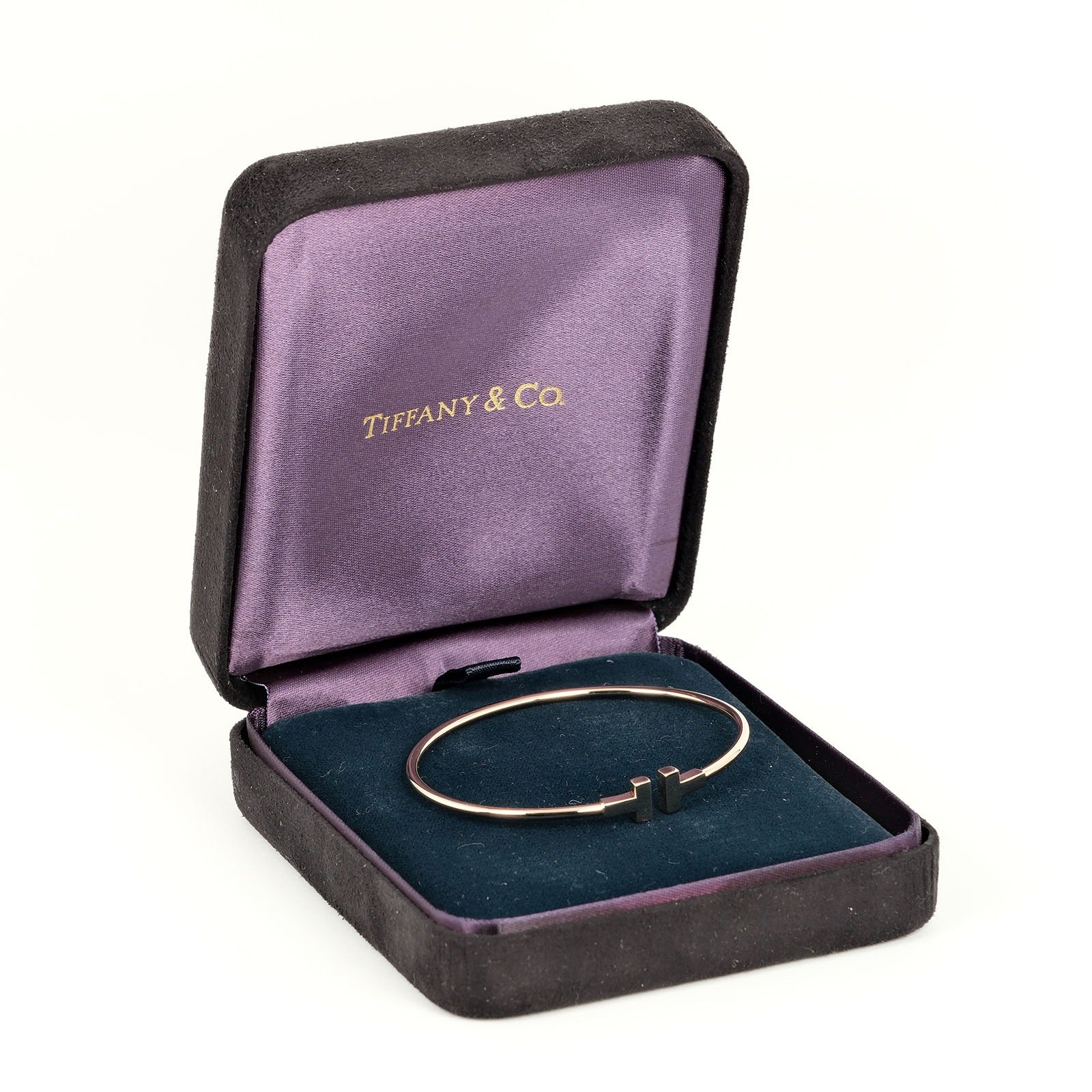 Tiffany Tiffany & Co. T  Narrow Bracelet SM Model 15cm K18 PG Pink G  5.65g A Ranked Wire Narrow Bracelet   & Buy