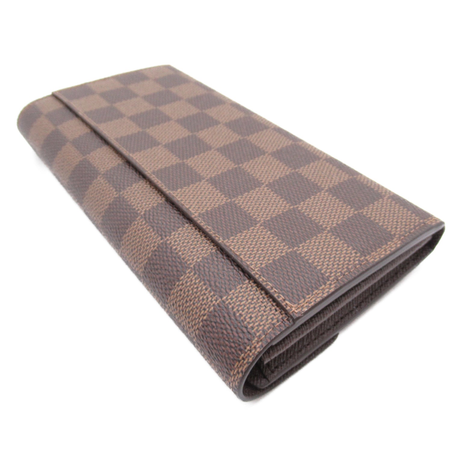 Louis Vuitton Louis Vuitton Portefolio Sarah Double Fold Wallet Wallet PVC Coated Canvas Damier  Brown N63209