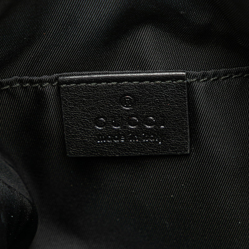 Gucci Soho Interlocking G Pouch Cosmetics 308636 Black Patent Leather  Gucci